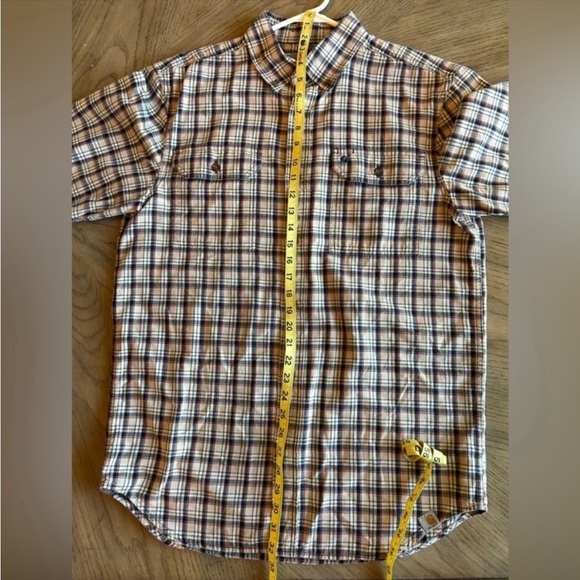 Carhartt blue, red and tan plaid size M - Picture 3 of 7